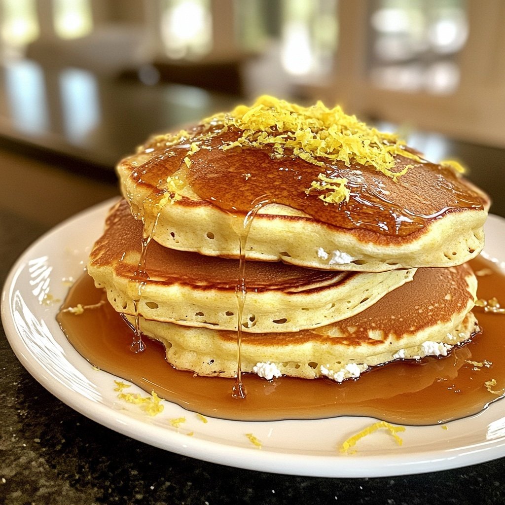 Moist Lemon Ricotta Pancakes