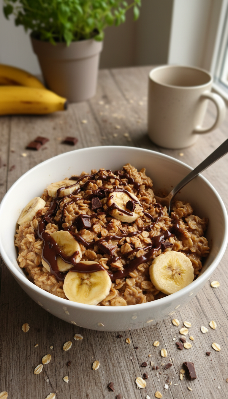 Choco-Banana Overnight Oats