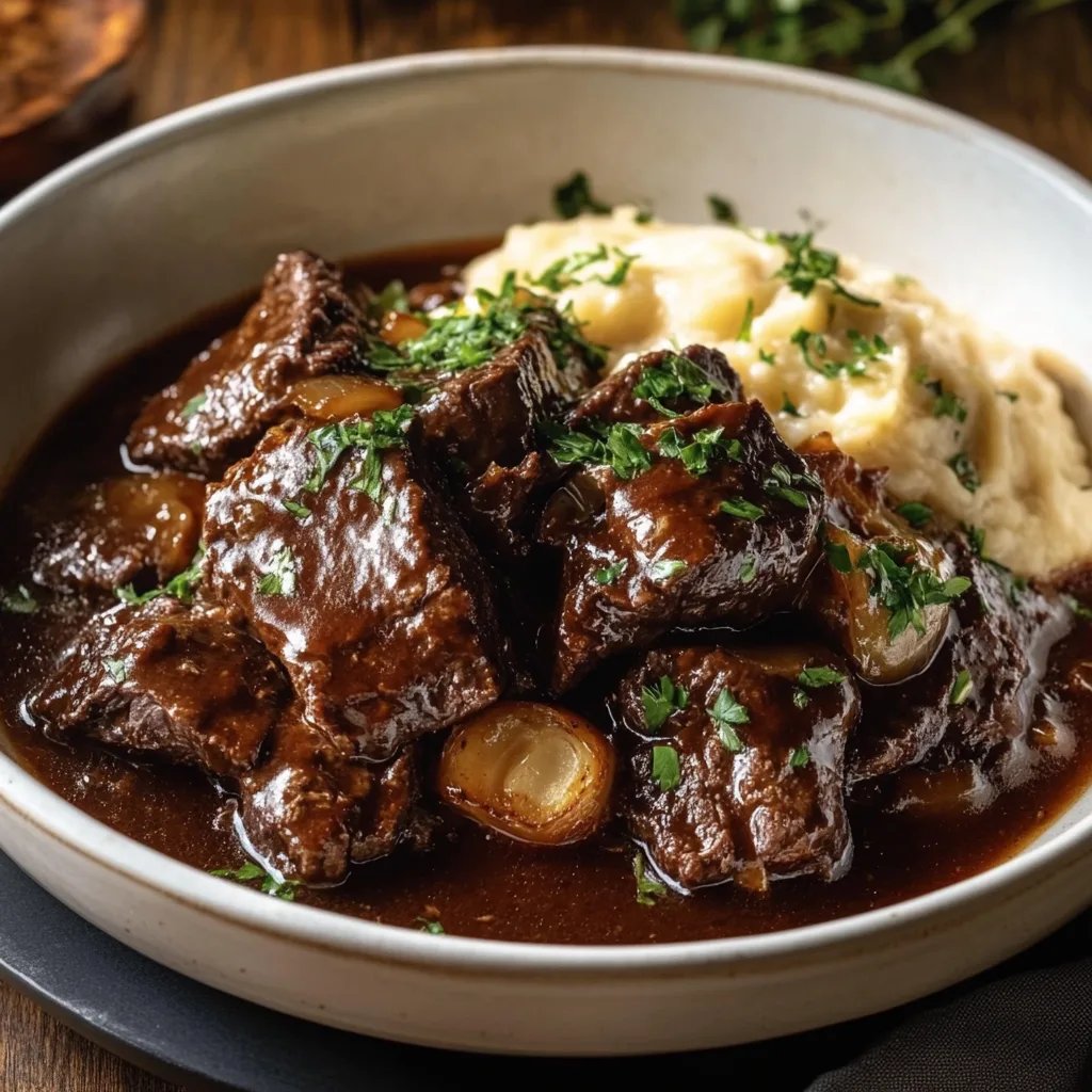 Easy Slow Cooker Beef Manhattan