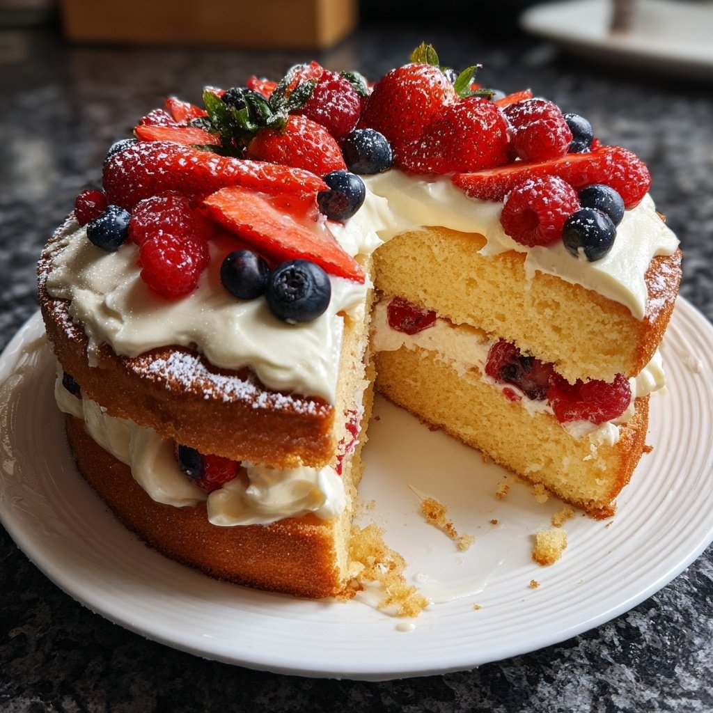 Easy Vanilla Sponge Cake
