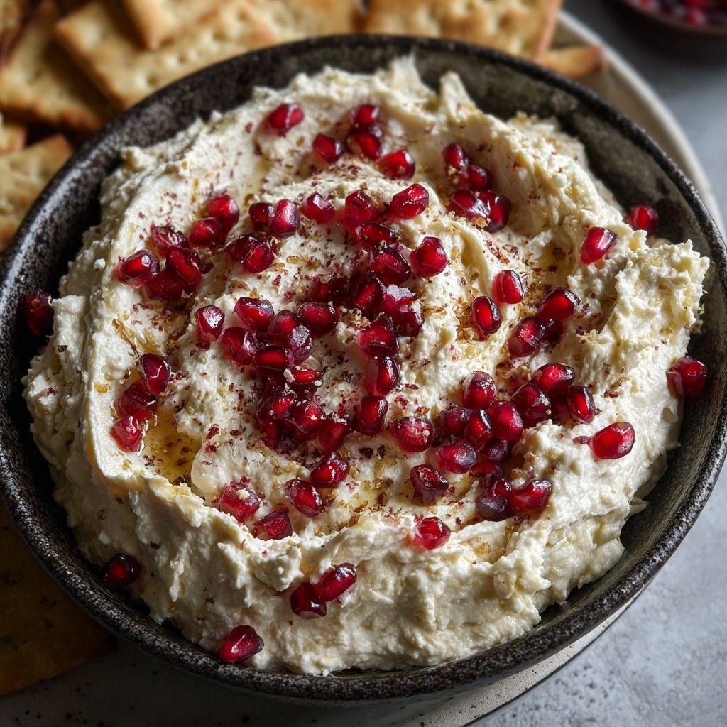 Whipped Feta and Pomegranate Dip