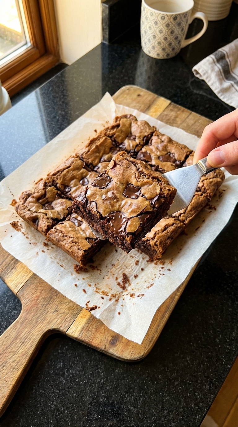 Chocolate Chip Sourdough Brownies