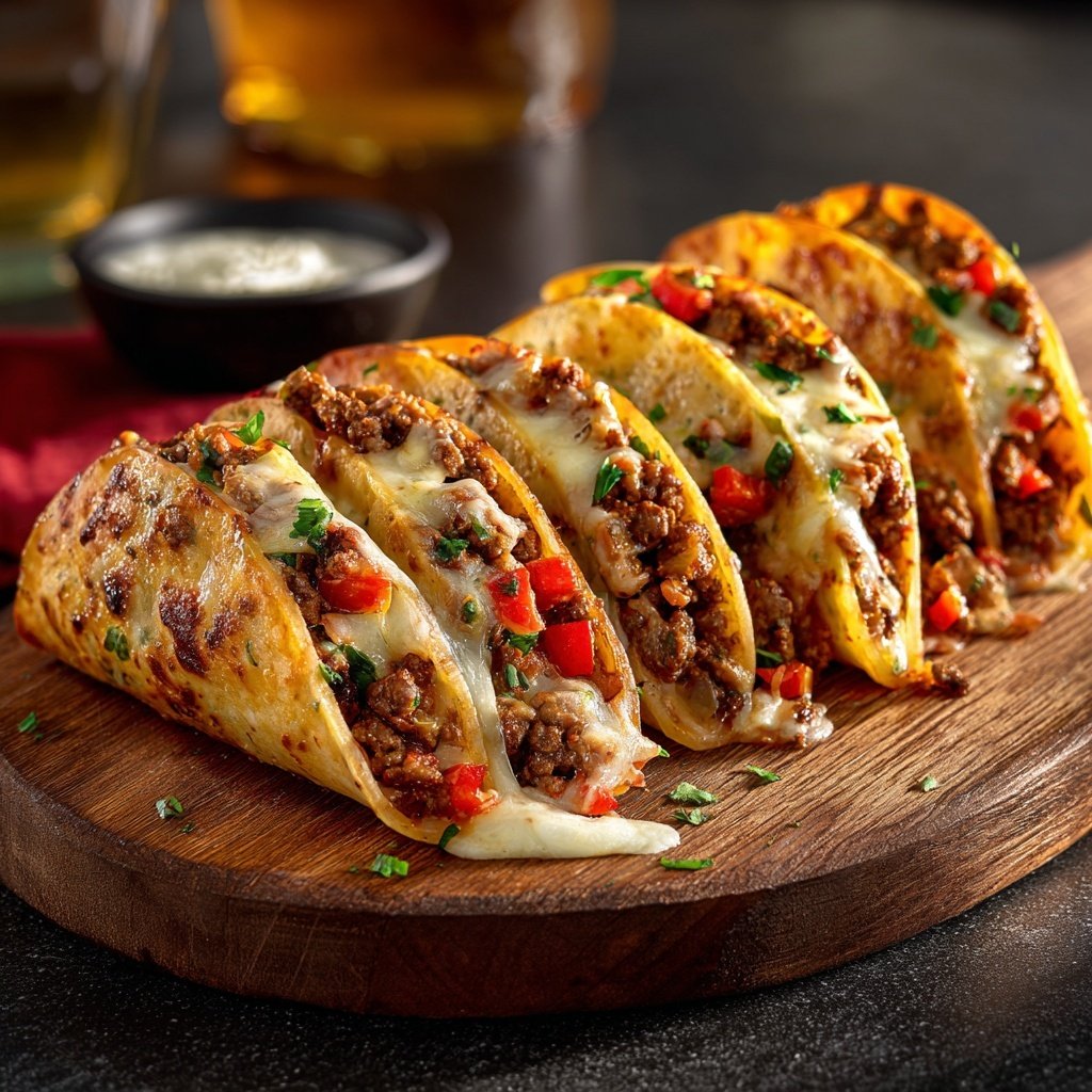 Stuffed Taco Pasta Tortillas