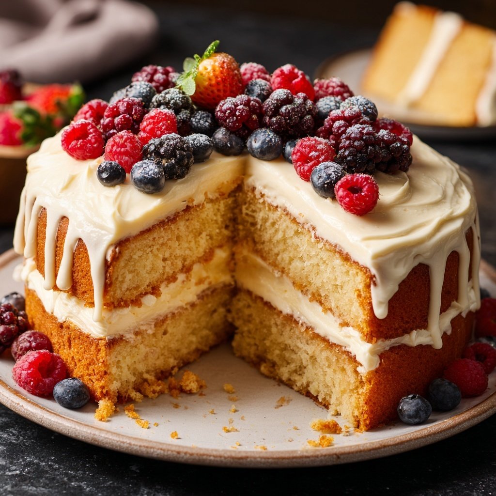 Classic Moist Vanilla Butter Cake