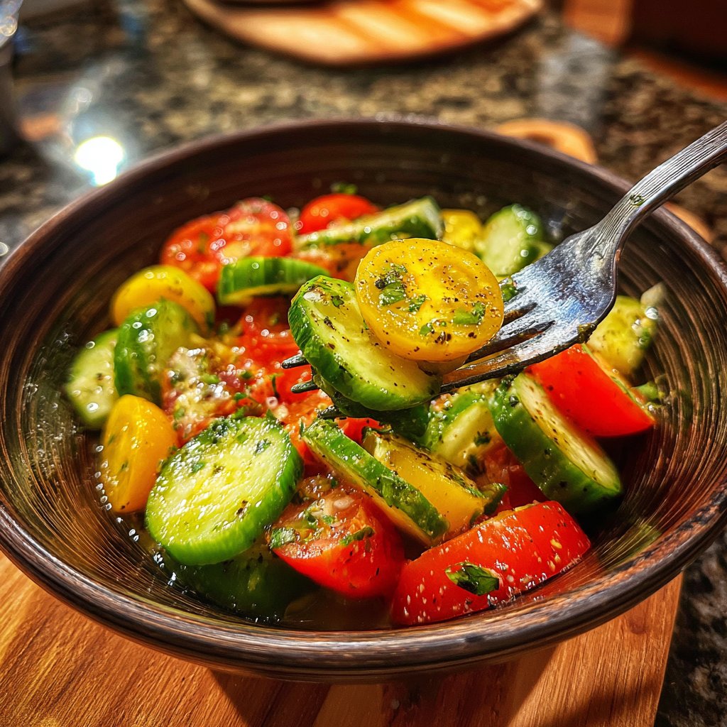 Refreshing Cucumber & Tomato Medley