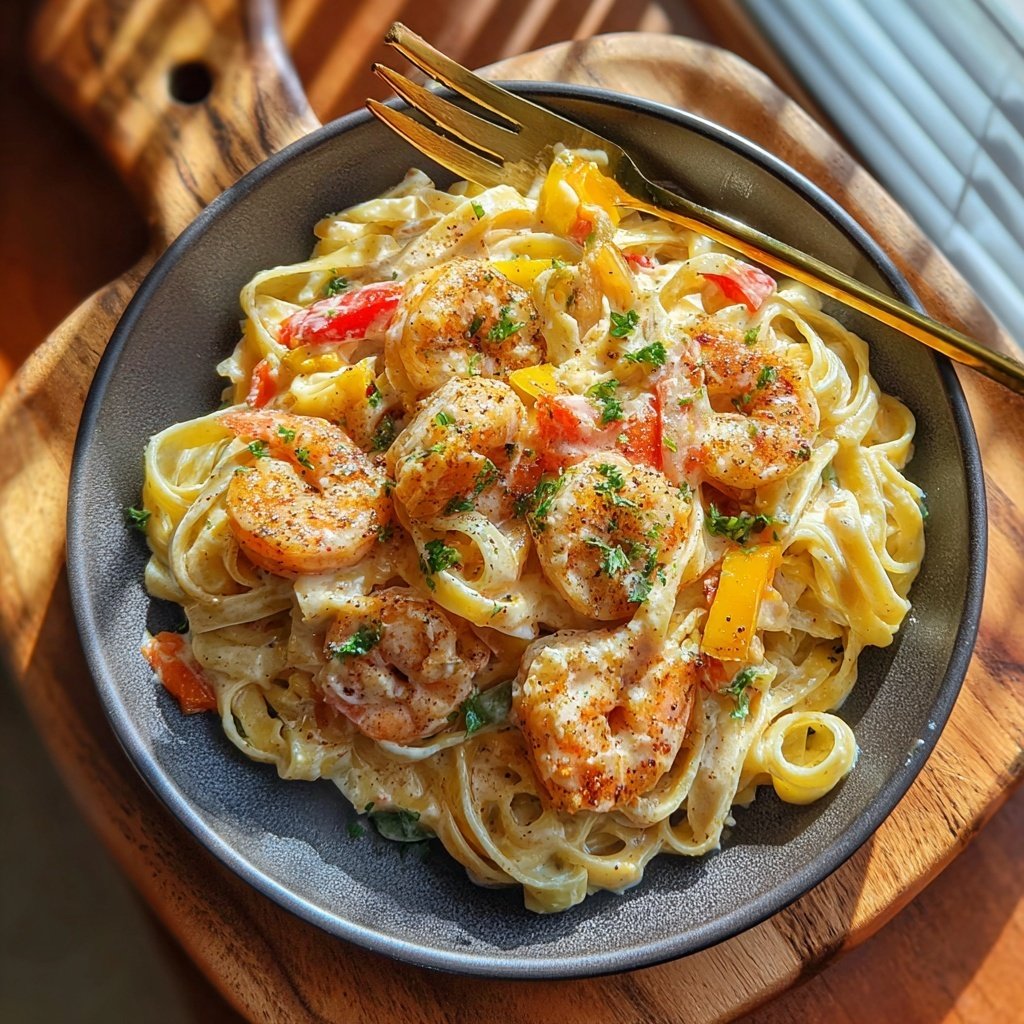 Cajun Cream Shrimp Pasta