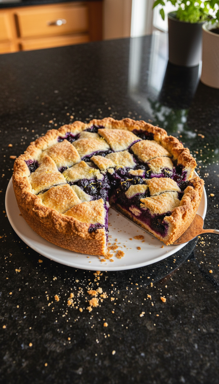 Tangy Lemon Blueberry Pie
