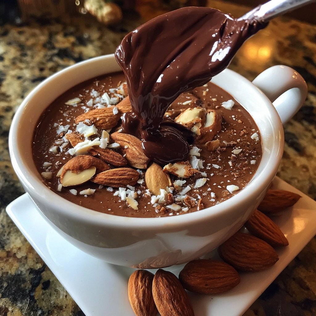 Almond Joy Chocolate Fondue Treat
