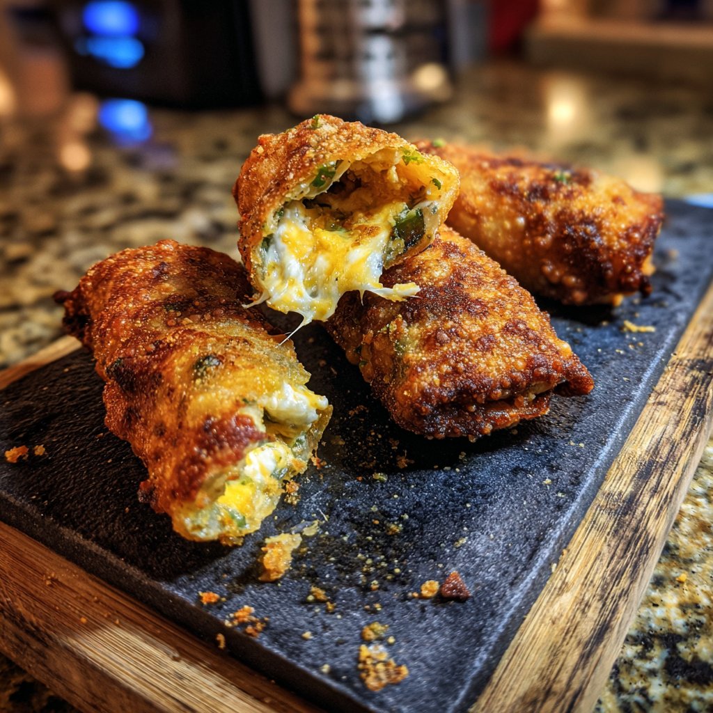 Mini Jalapeño Popper Egg Rolls