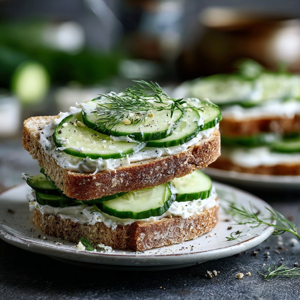 Cucumber Sandwiches with Fresh Dill