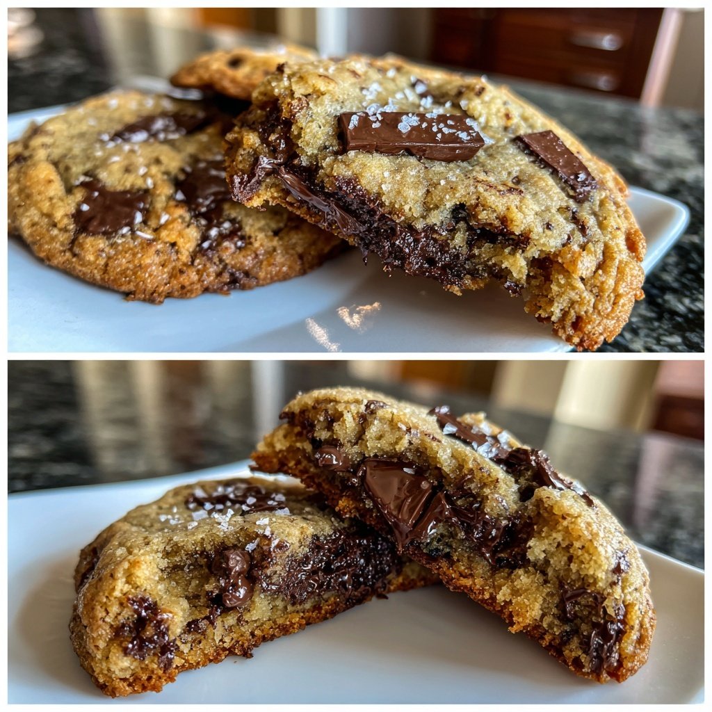 Brown Butter Dubai Chocolate Chip Cookies