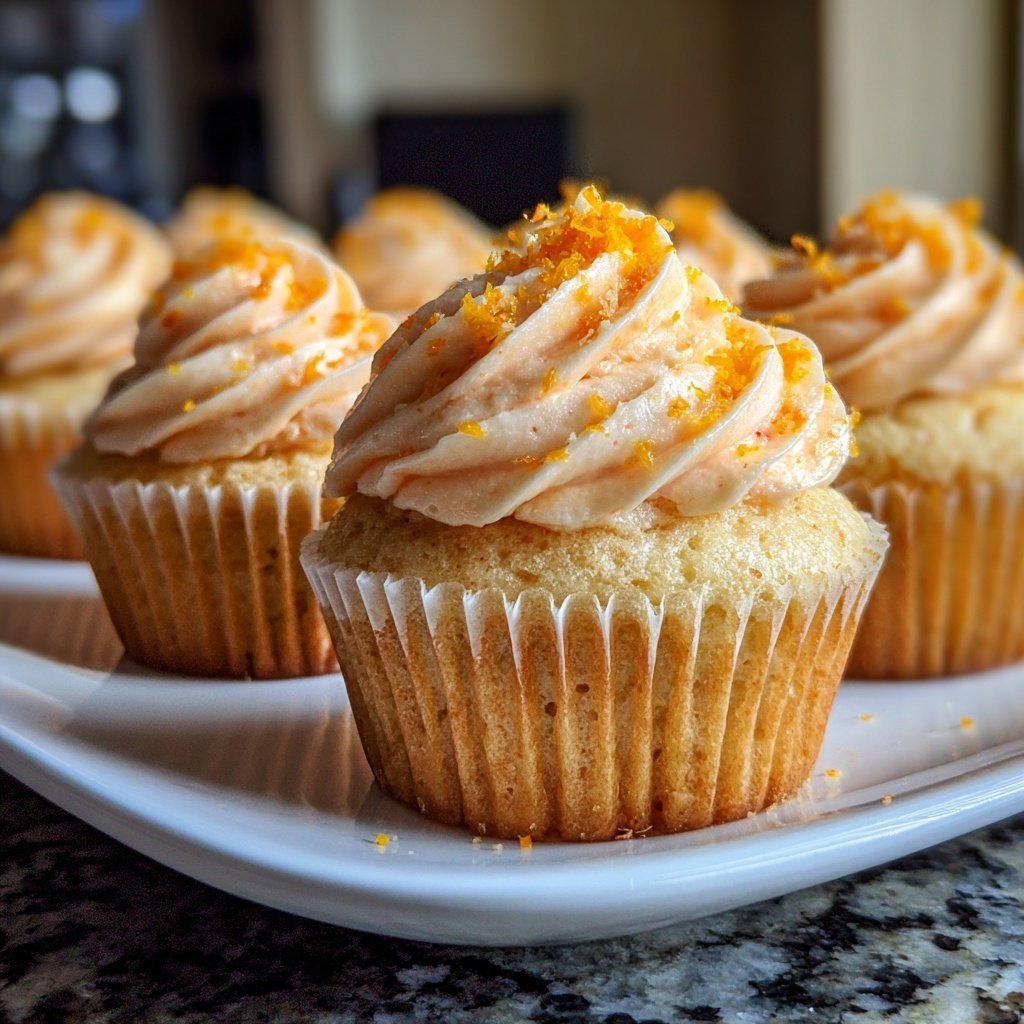 Orange Vanilla Cream Cupcakes