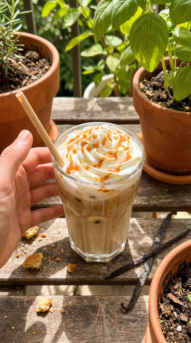 Iced Vanilla Bean Latte Treat
