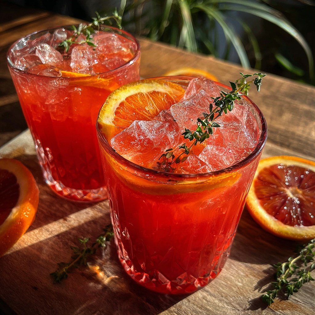 Blood Orange Thyme Refresher