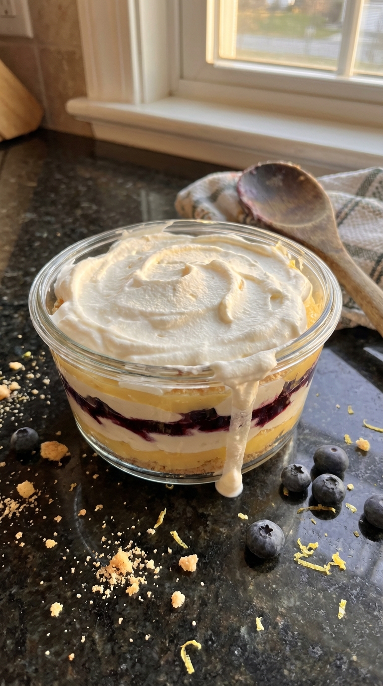 Blueberry Lemon Whipped Cream Delight