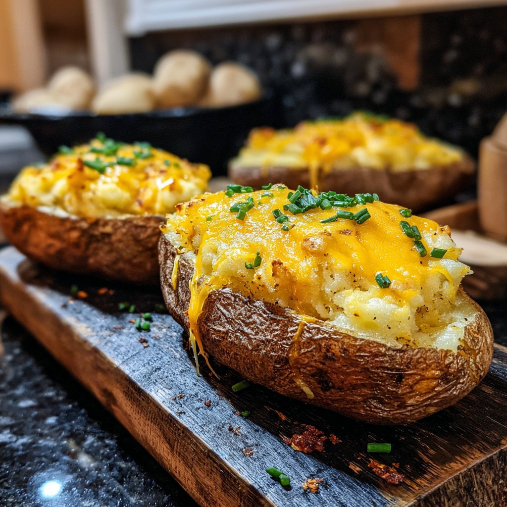 Airfryer Twice-Baked Potatoes