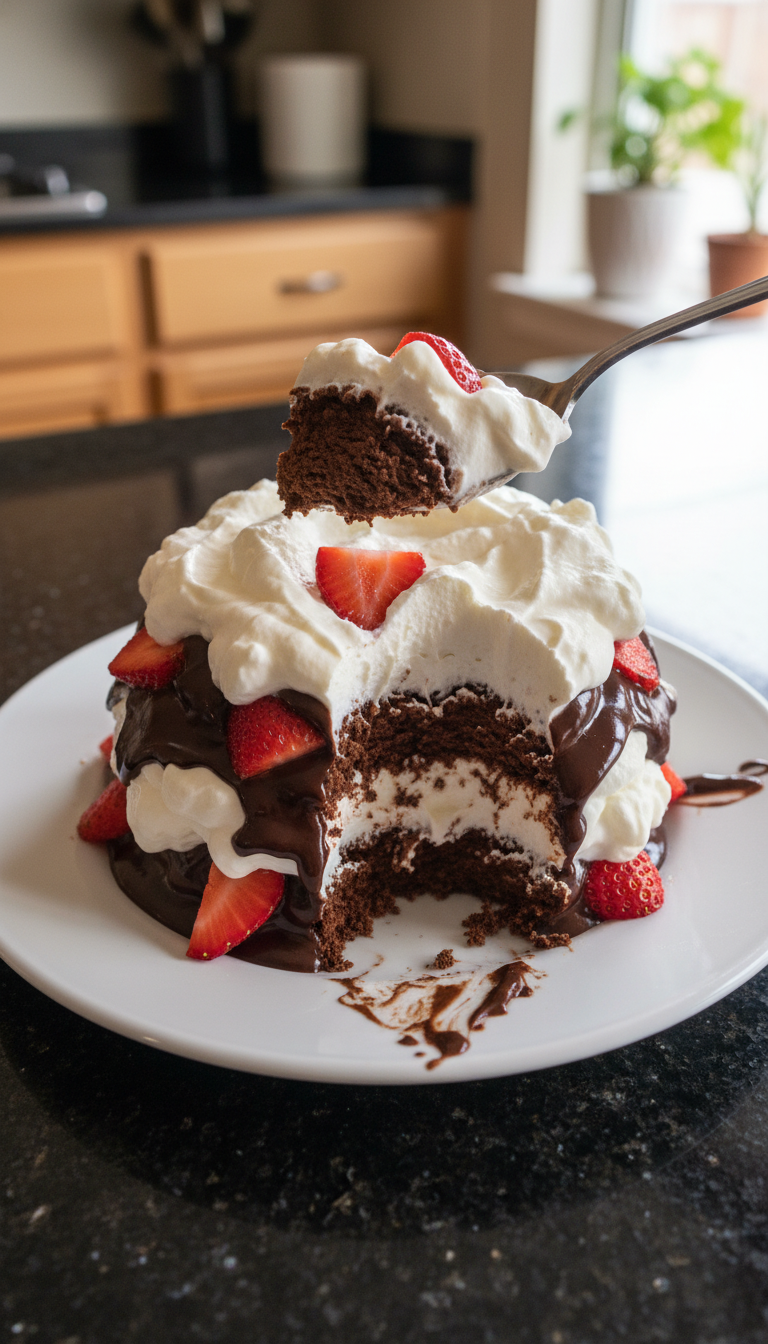 Chocolate Strawberry Whipped Cream Dream