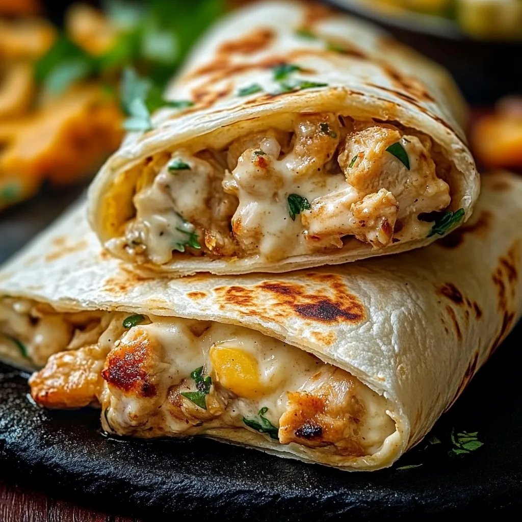 Cheesy Garlic Chicken Wraps: An Incredible Ultimate Recipe