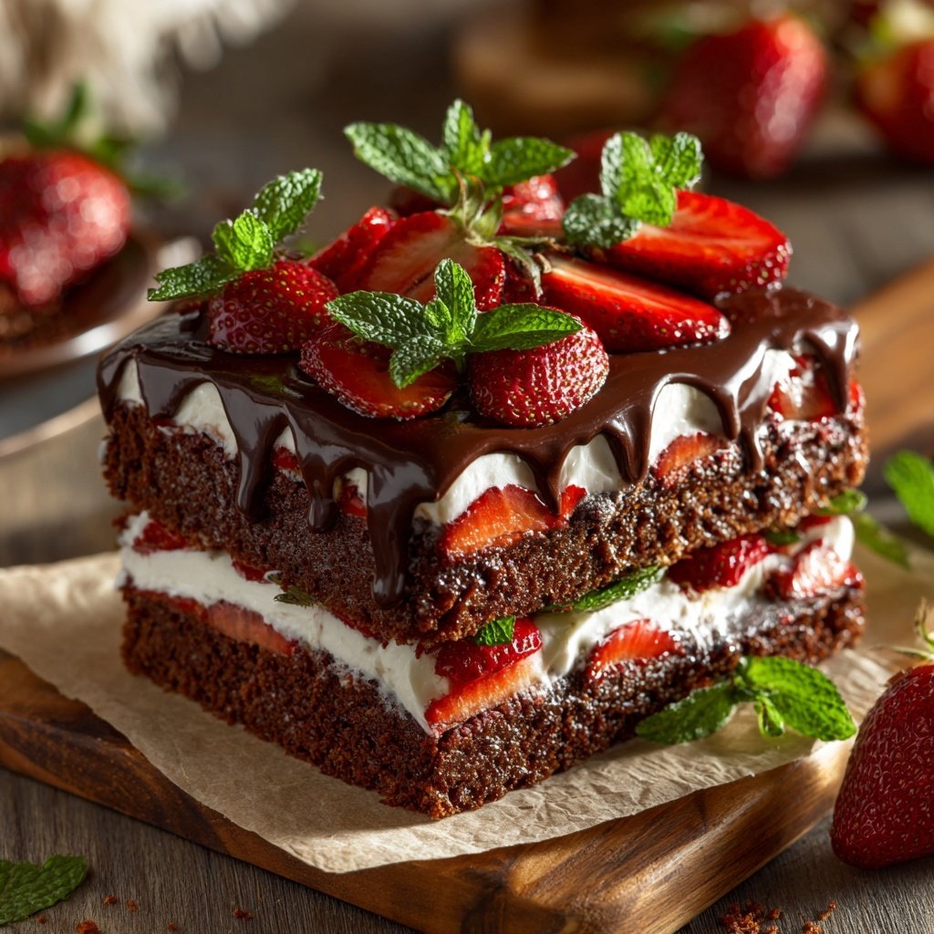 Chocolate Mint Strawberry Delight