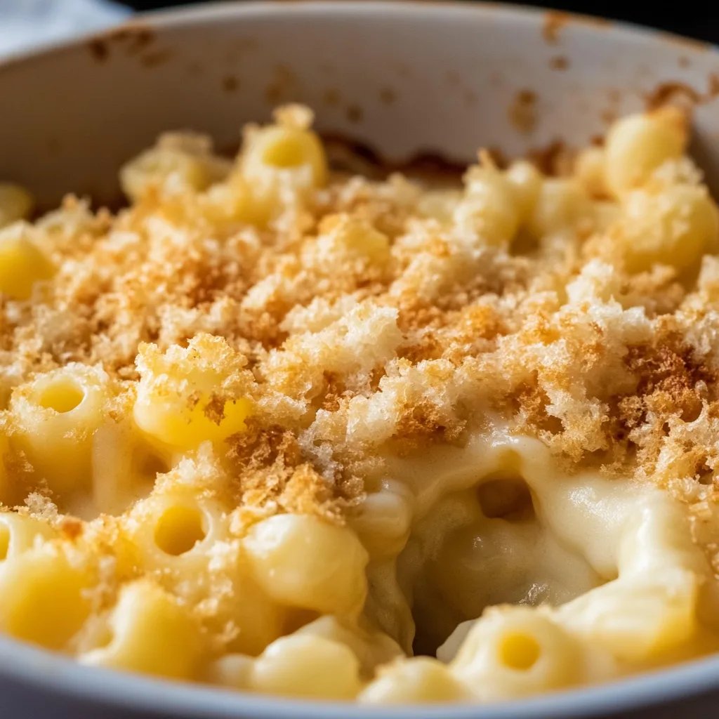 Easy Baked Mac and Cheese with a Crunchy Topping