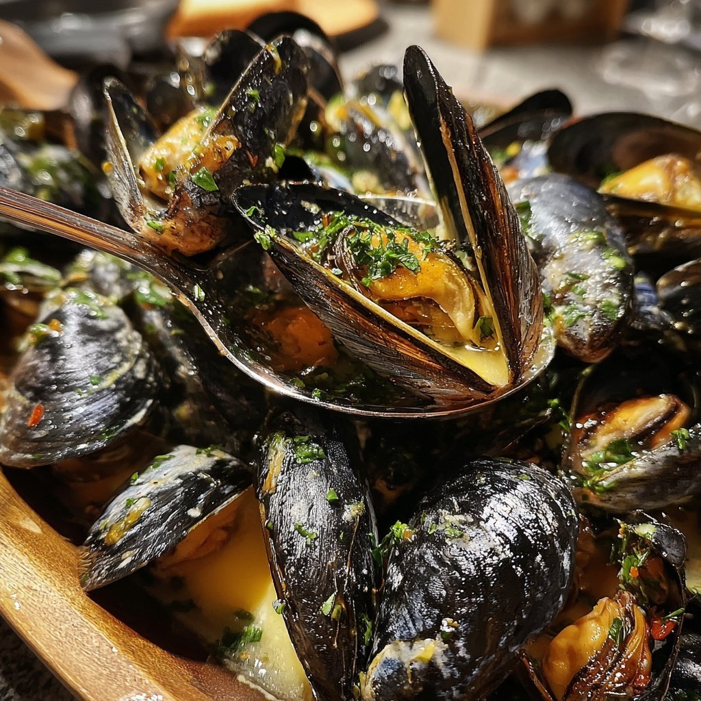 Mussels in White Wine Sauce