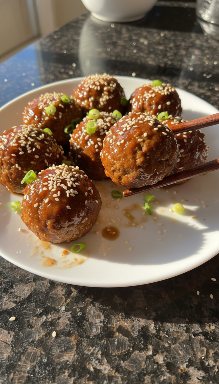Teriyaki Beef Meatballs