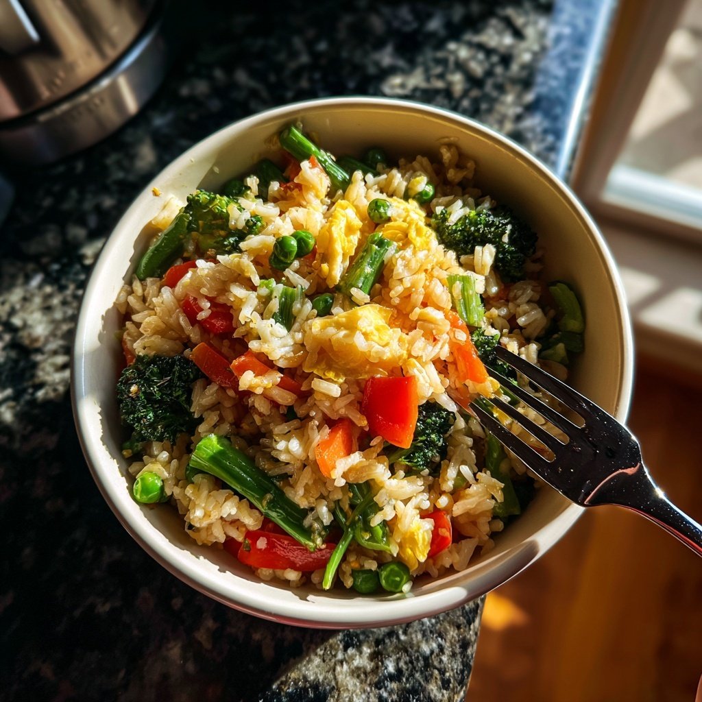 Fast Fried Rice with Veggies