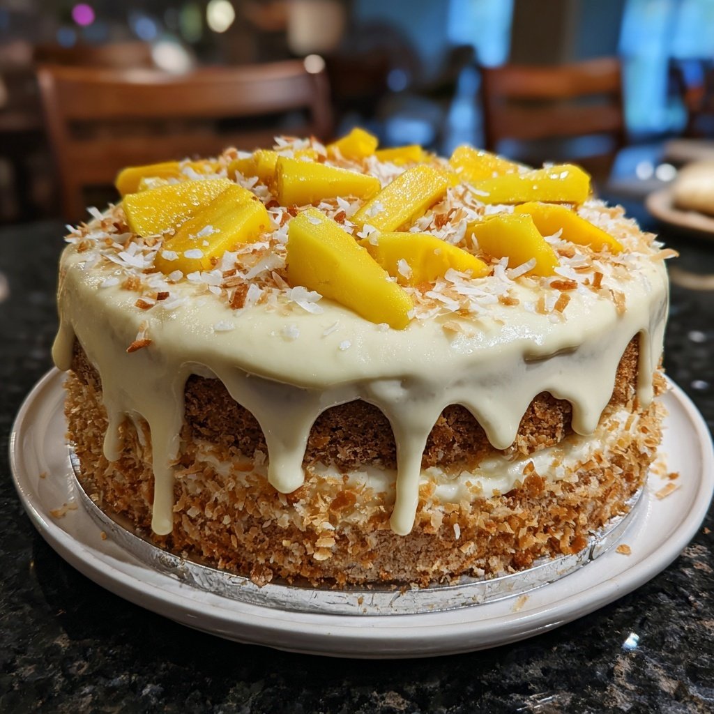 Tropical Vanilla Cake Escape