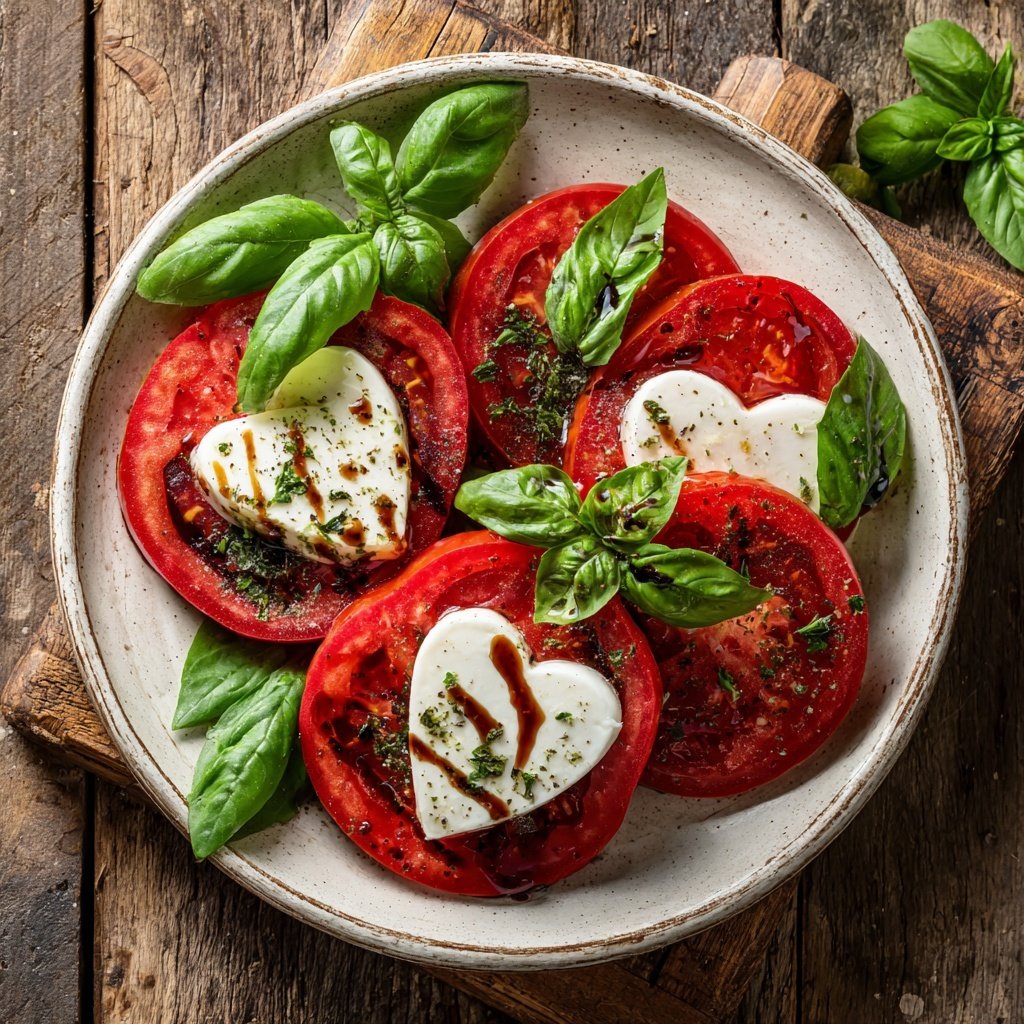 Valentine's Day Caprese Salad