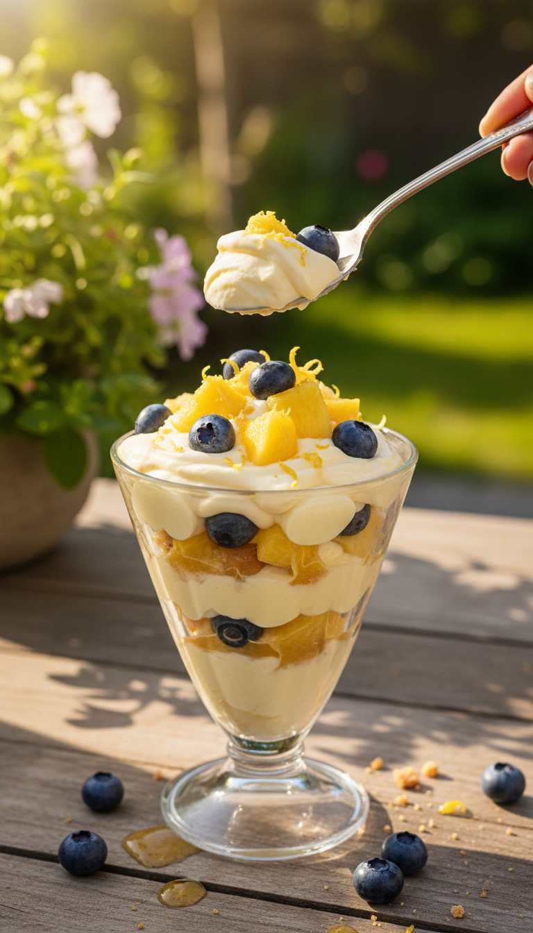 Pineapple Blueberry Lemon Parfait
