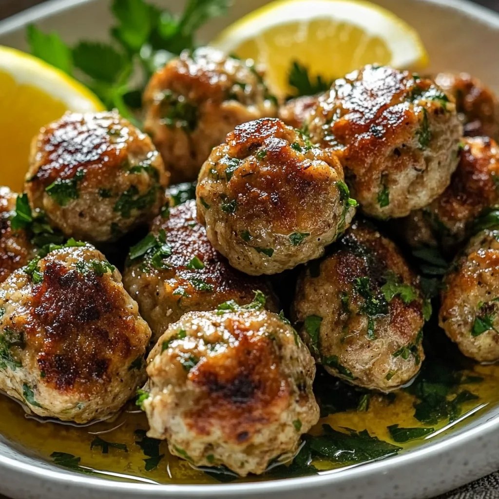 Quick and Easy Greek Turkey Meatballs